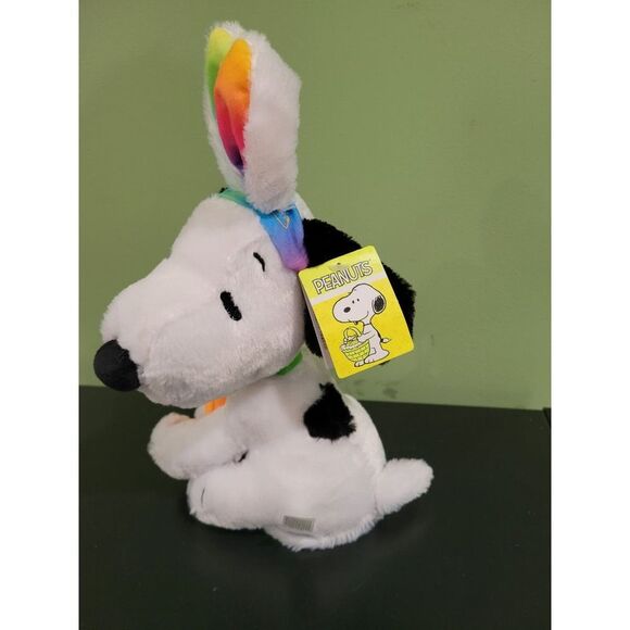 Peanuts Snoopy Plush Sings Dances Theme Dog Bunny Animated Jellybean easter - Picture 5 of 7